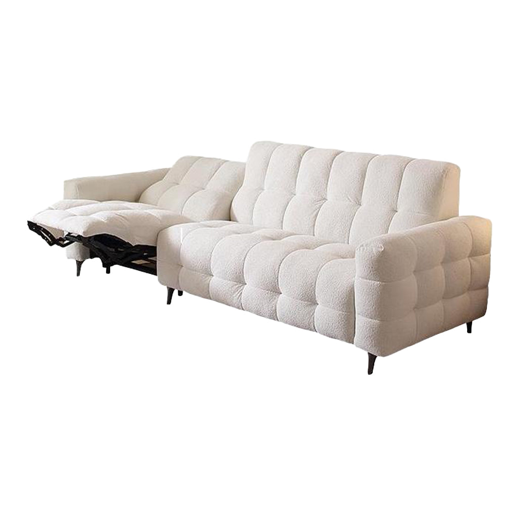 LUXORA FC1026 Electric 265cm Frame Fabric Wood Length Solid Corduroy Sofa