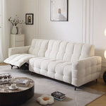 LUXORA FC1026 Electric 265cm Frame Fabric Wood Length Solid Corduroy Sofa