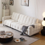 LUXORA FC1026 Electric 265cm Frame Fabric Wood Length Solid Corduroy Sofa