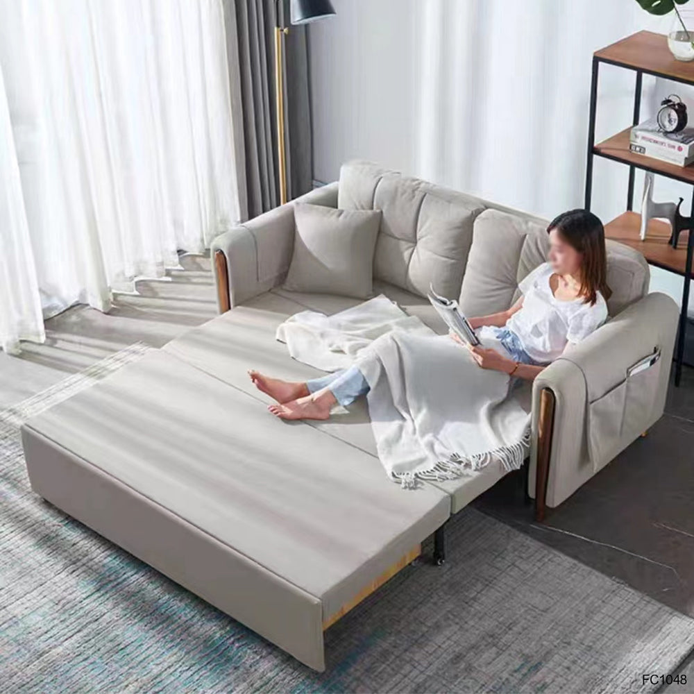 LUXORA FC1048 Frame Sofa 130/150/180/210cm Wood Sofa Solid / Bed