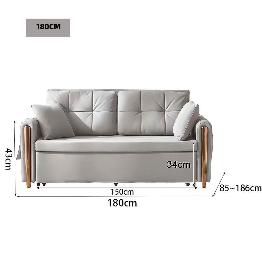 LUXORA FC1048 Frame Sofa 130/150/180/210cm Wood Sofa Solid / Bed