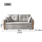 LUXORA FC1048 Frame Sofa 130/150/180/210cm Wood Sofa Solid / Bed