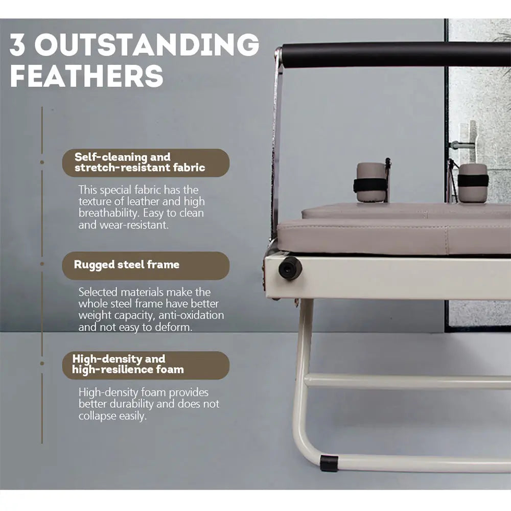 FLEXIO Multi-purpose Foldable - Steel Tables Pilates Blue Pilates Reformer Frame Home Gym