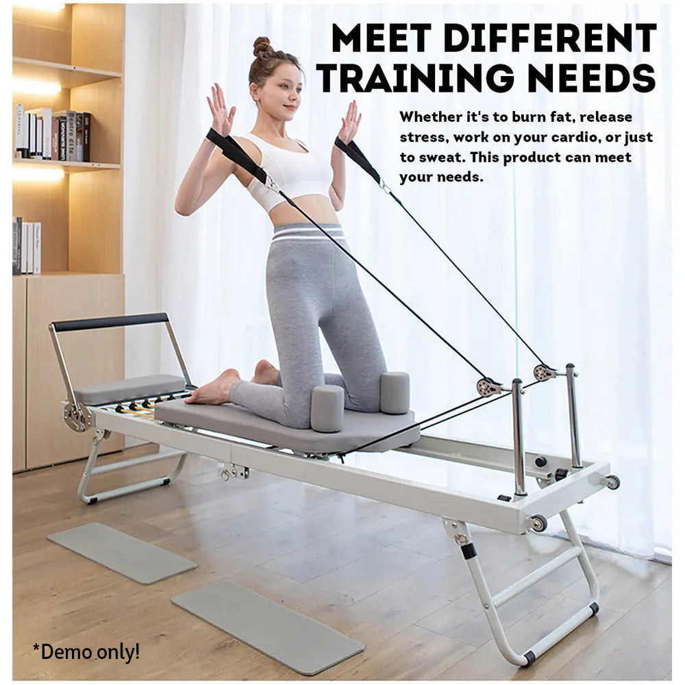 FLEXIO Multi-purpose Foldable - Steel Tables Pilates Blue Pilates Reformer Frame Home Gym