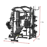 MERIDIAN K12 Equipment Gym Home Fitness Machine 2x90kg Weight Smith Exercise Plates Machine