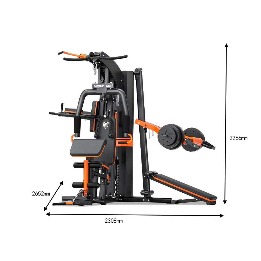 MERIDIAN M3 Multi-Function Gym Fitness Workout Bench Smith Exercise Training Home Weight Station Machine