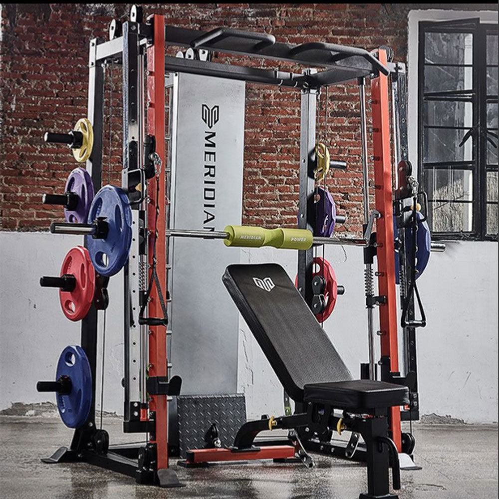 MERIDIAN K9 Olympic Body Gym Bar Machines Body Adjustable building Smith Soild Home Machine