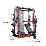 MERIDIAN K9 Olympic Body Gym Bar Machines Body Adjustable building Smith Soild Home Machine