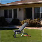 MERIDIAN B5 Home - Thick Dumbbell Bench Rollers Fitness Home Press Pipes Gear 134.6cm Heavy Front Duty Gym