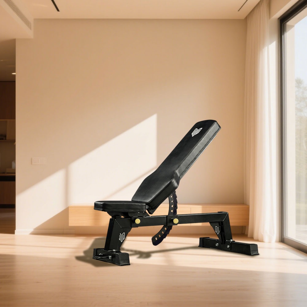 MERIDIAN B7 Design, Front - Adjustable Tank-Level Capacity, Load Commercial-Grade Bench Steel Gym Home 75x75mm Frame, 800kg with Dumbbell Heavy-Duty Rollers