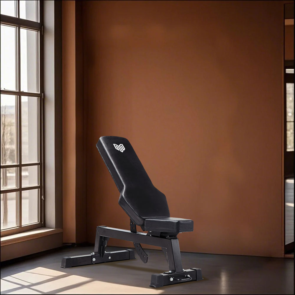 MERIDIAN B7 Design, Front - Adjustable Tank-Level Capacity, Load Commercial-Grade Bench Steel Gym Home 75x75mm Frame, 800kg with Dumbbell Heavy-Duty Rollers