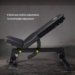 MERIDIAN B7 Design, Front - Adjustable Tank-Level Capacity, Load Commercial-Grade Bench Steel Gym Home 75x75mm Frame, 800kg with Dumbbell Heavy-Duty Rollers