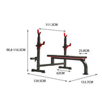 MERIDIAN C2 Weightlifting Press Rack Multi-functional 153.3cm Bed Home And Bench Training Home Gym