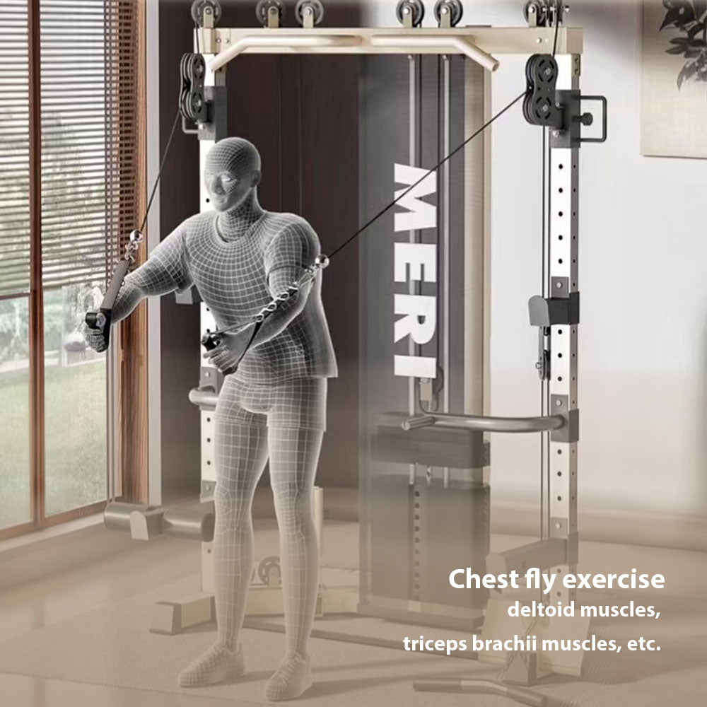 MERIDIAN C3 Multi-Functional Power Home Home Smith Stable Structure Gym Training Rack Squat Steel Machine