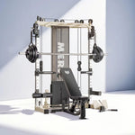 MERIDIAN C3 Multi-Functional Power Home Home Smith Stable Structure Gym Training Rack Squat Steel Machine
