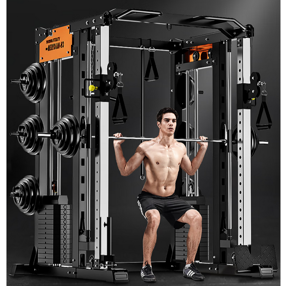 MERIDIAN HS1 Squat Equipment Train Gym Rack Power Function Cage Weight Smith Home Multi Machine