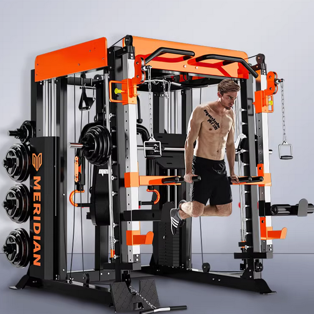MERIDIAN Q9 Smith Function Home Smith Equipment Power Gantry Rack Multi Cage Gym Weight Machine Crane Train Squat Machine