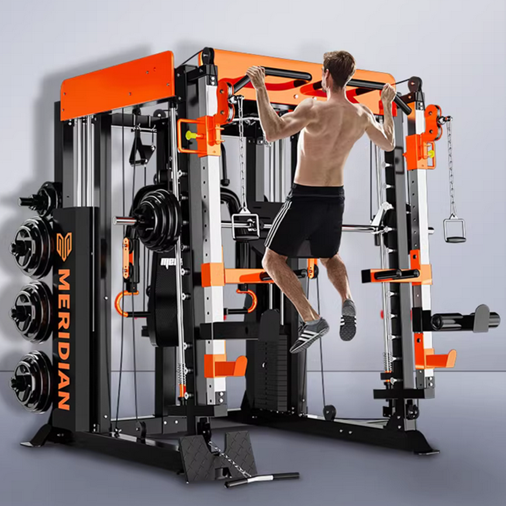 MERIDIAN Q9 Smith Function Home Smith Equipment Power Gantry Rack Multi Cage Gym Weight Machine Crane Train Squat Machine