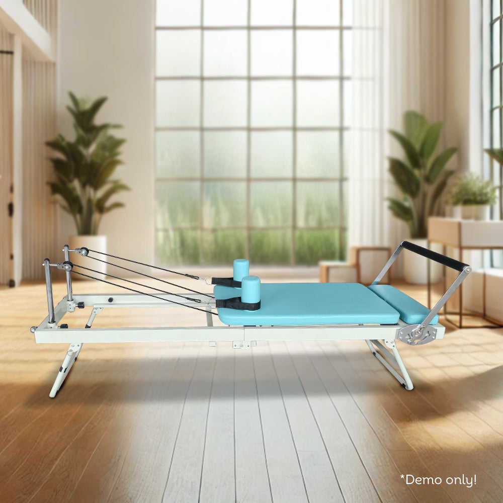 FLEXIO Multi-purpose Foldable - Steel Tables Pilates Blue Pilates Reformer Frame Home Gym