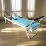 FLEXIO Multi-purpose Foldable - Steel Tables Pilates Blue Pilates Reformer Frame Home Gym