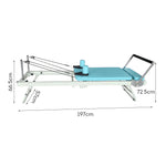 FLEXIO Multi-purpose Foldable - Steel Tables Pilates Blue Pilates Reformer Frame Home Gym