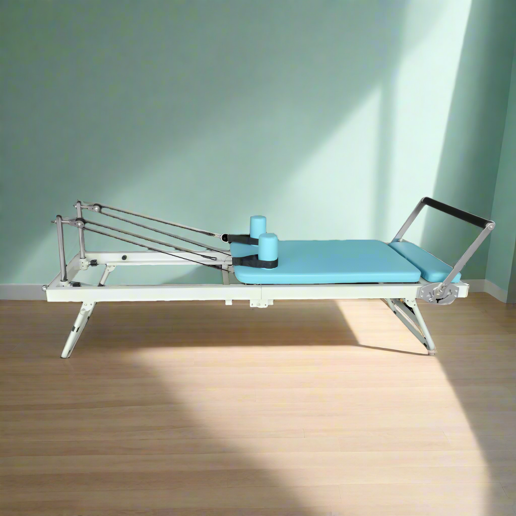 FLEXIO Multi-purpose Foldable - Steel Tables Pilates Blue Pilates Reformer Frame Home Gym