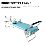FLEXIO Multi-purpose Foldable - Steel Tables Pilates Blue Pilates Reformer Frame Home Gym