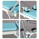 FLEXIO Multi-purpose Foldable - Steel Tables Pilates Blue Pilates Reformer Frame Home Gym