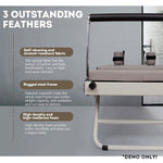 FLEXIO Multi-purpose Pilates Foldable Frame Steel Tables-Pink Home Reformer Pilates Gym