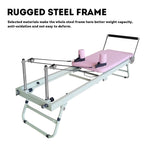 FLEXIO Multi-purpose Pilates Foldable Frame Steel Tables-Pink Home Reformer Pilates Gym