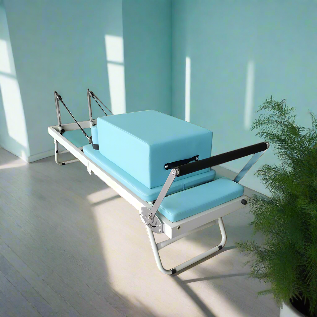 FLEXIO Multi-purpose Box Steel Blue Reformer Foldable Tables - Square Pilates Pilates With Home Frame Gym