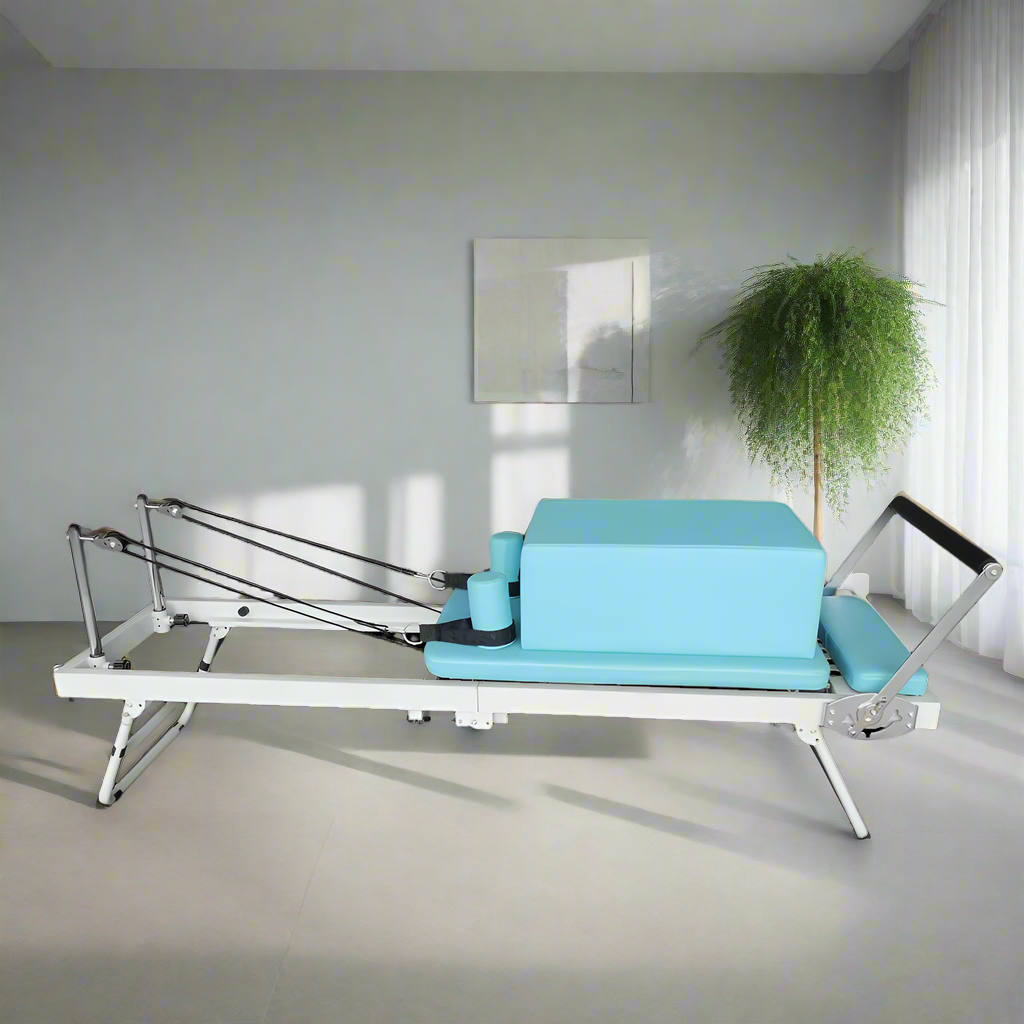 FLEXIO Multi-purpose Box Steel Blue Reformer Foldable Tables - Square Pilates Pilates With Home Frame Gym