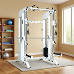 FITPRO Multi-Functional Adjustable - Gym Fly - Machine 140kg Plate Loaded System, Home Handles Pin White