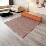 FITPRO Thick Anti 60/100/120cm Surface Mat Floor Slip Natural Sound-Reducing Waterproof Rubber Absorbent Backing Beige&Brown