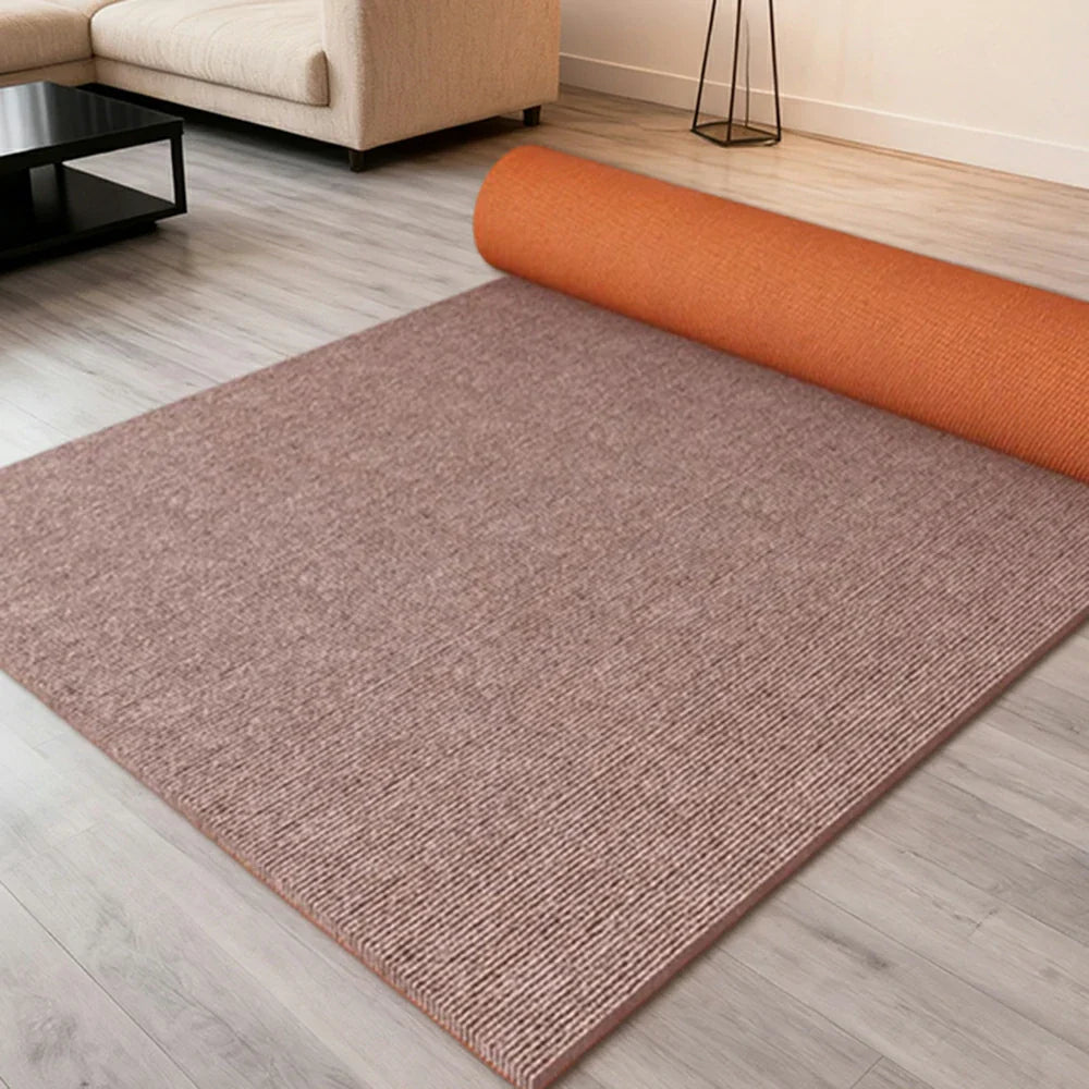 FITPRO Thick Anti 60/100/120cm Surface Mat Floor Slip Natural Sound-Reducing Waterproof Rubber Absorbent Backing Beige&Brown