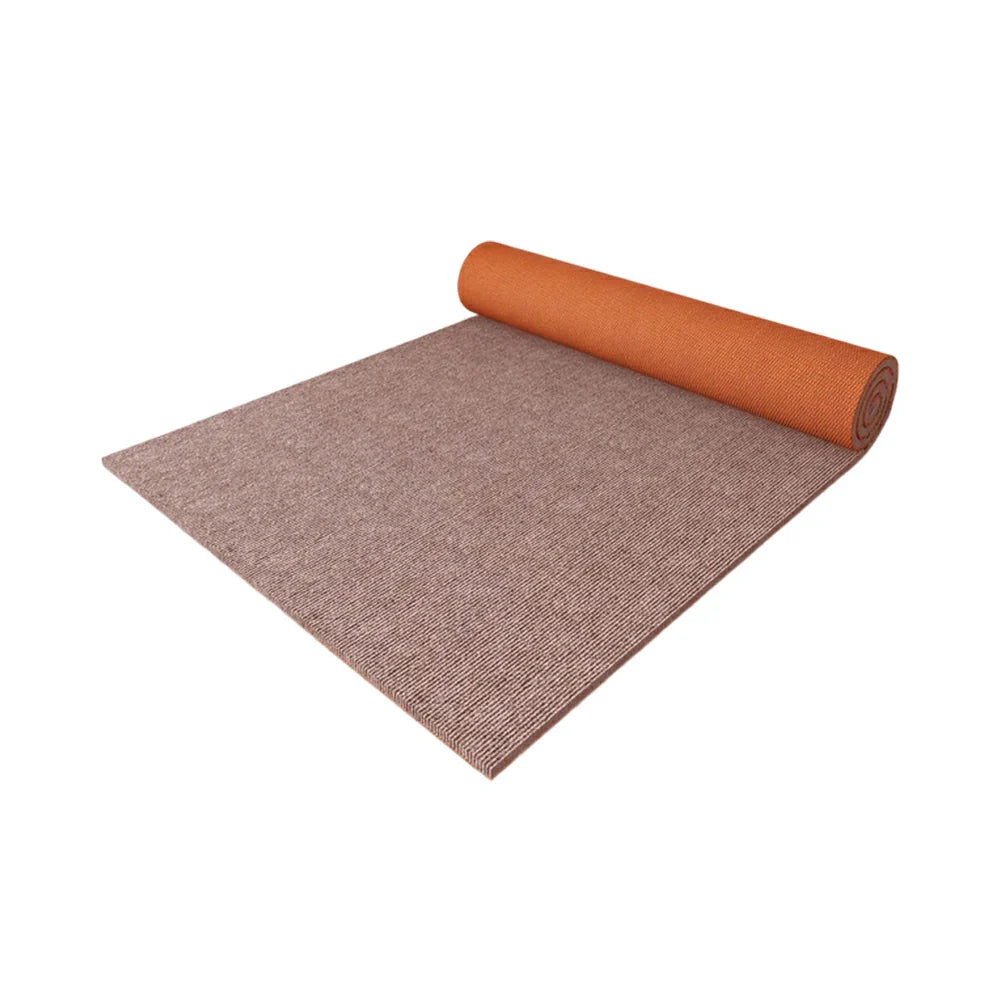 FITPRO Thick Anti 60/100/120cm Surface Mat Floor Slip Natural Sound-Reducing Waterproof Rubber Absorbent Backing Beige&Brown