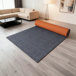 FITPRO Thick Anti Rubber 60/100/120cm Natural Absorbent Surface Slip Waterproof Backing Sound-Reducing Mat Floor Grey