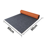 FITPRO Thick Anti Rubber 60/100/120cm Natural Absorbent Surface Slip Waterproof Backing Sound-Reducing Mat Floor Grey