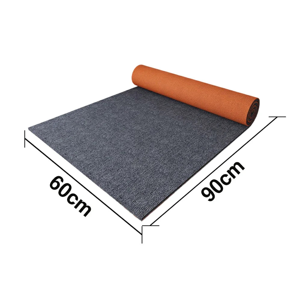 FITPRO Thick Anti Rubber 60/100/120cm Natural Absorbent Surface Slip Waterproof Backing Sound-Reducing Mat Floor Grey