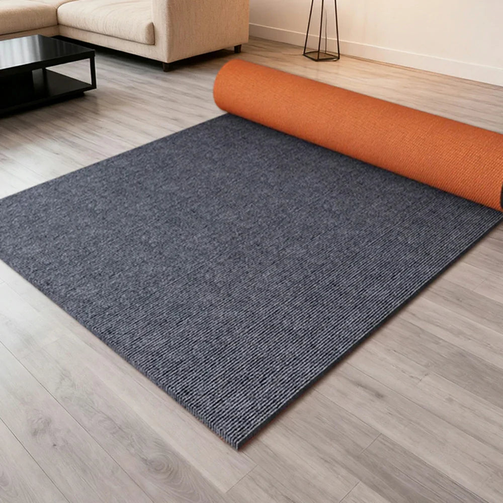 FITPRO Thick Anti Rubber 60/100/120cm Natural Absorbent Surface Slip Waterproof Backing Sound-Reducing Mat Floor Grey