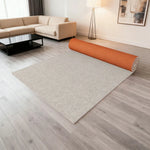 FITPRO Thick Anti 60/100/120cm Natural Waterproof Floor Surface Backing Sound-Reducing Mat Absorbent Rubber Slip Beige&White