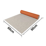 FITPRO Thick Anti 60/100/120cm Natural Waterproof Floor Surface Backing Sound-Reducing Mat Absorbent Rubber Slip Beige&White