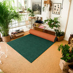 FITPRO Thick Anti Backing Rubber Mat Slip Sound-Reducing Waterproof Natural 60/100/120cm Floor Surface Absorbent Green