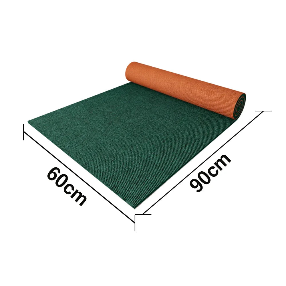 FITPRO Thick Anti Backing Rubber Mat Slip Sound-Reducing Waterproof Natural 60/100/120cm Floor Surface Absorbent Green