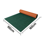 FITPRO Thick Anti Backing Rubber Mat Slip Sound-Reducing Waterproof Natural 60/100/120cm Floor Surface Absorbent Green