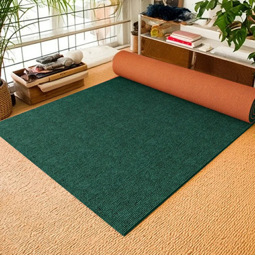 FITPRO Thick Anti Backing Rubber Mat Slip Sound-Reducing Waterproof Natural 60/100/120cm Floor Surface Absorbent Green