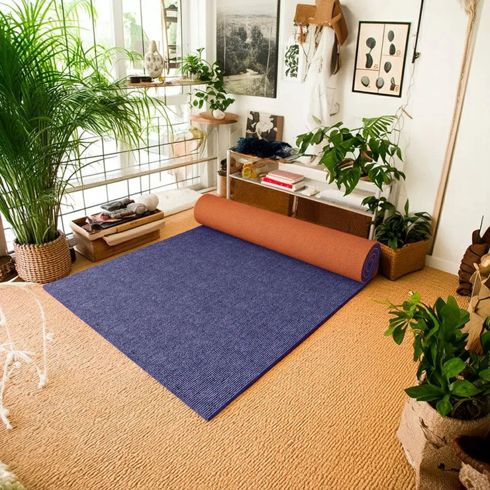FITPRO Thick Anti Mat Backing Natural Floor Rubber Sound-Reducing Slip 60/100/120cm Absorbent Surface Waterproof Blue