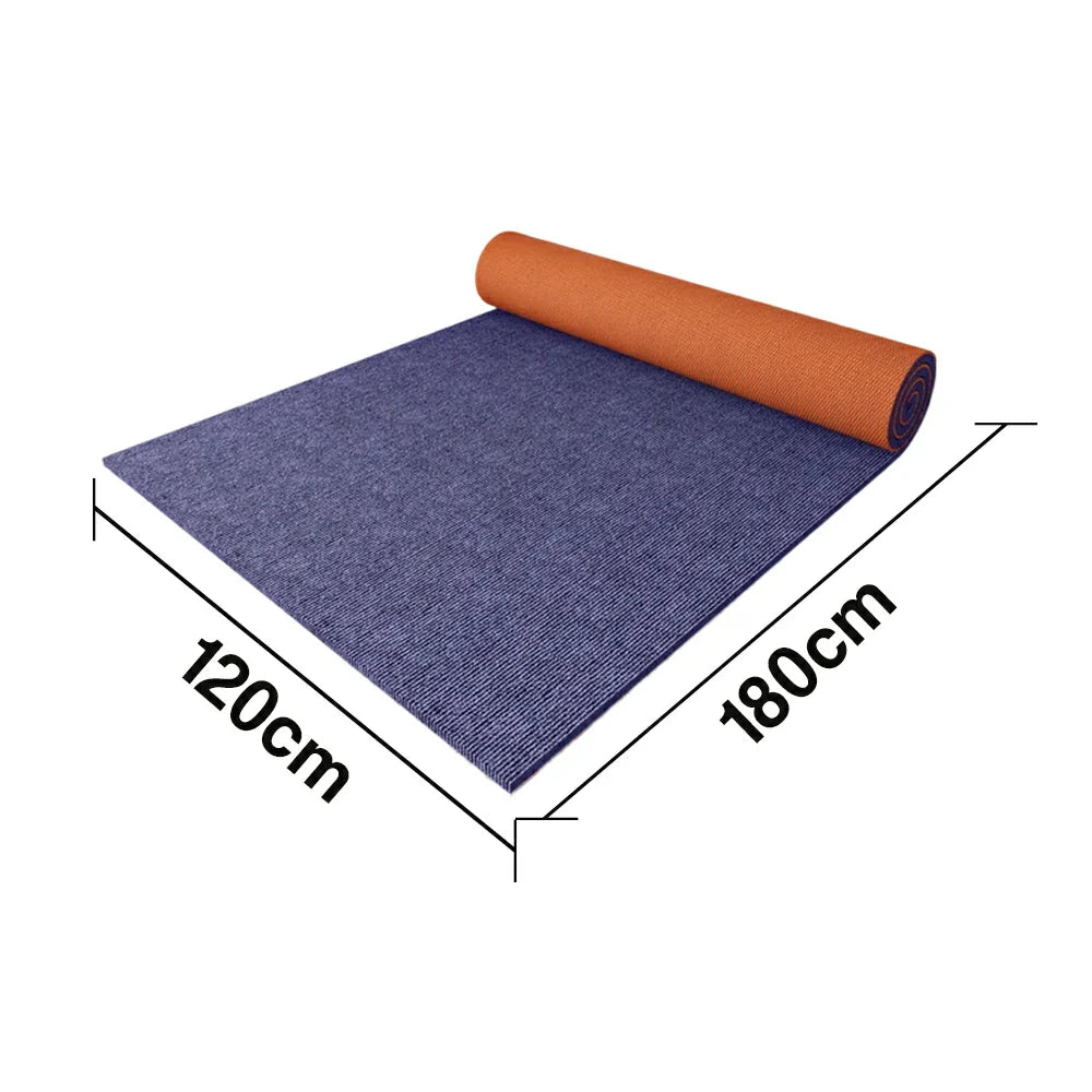 FITPRO Thick Anti Mat Backing Natural Floor Rubber Sound-Reducing Slip 60/100/120cm Absorbent Surface Waterproof Blue