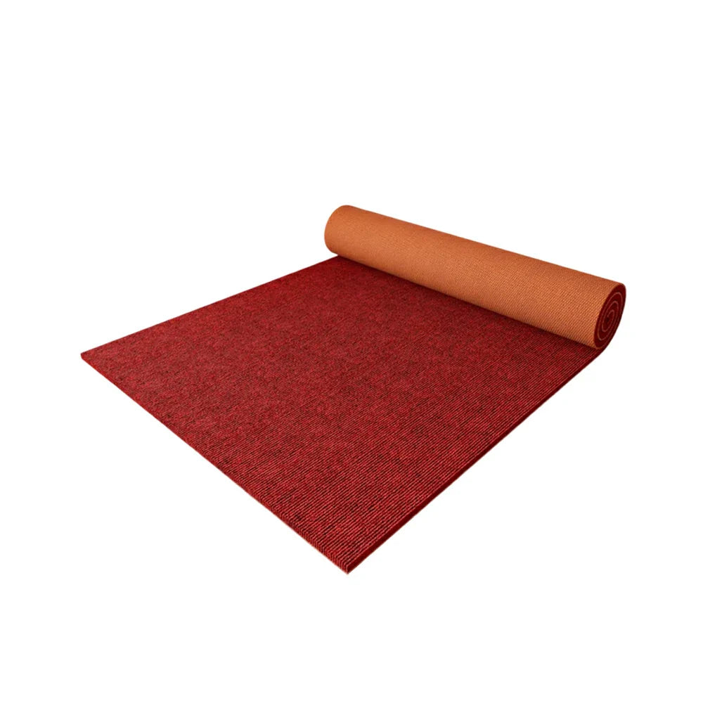 FITPRO Thick Anti Surface Mat Floor Waterproof Absorbent Natural Sound-Reducing 60/100/120cm Backing Rubber Slip Wine