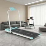 FITPRO Folding Quiet Deck Running Easy - Machine, Slim Storage - 51cm Treadmill Blue